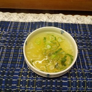 葱たっぷり♡春雨スープ